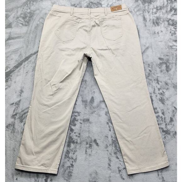 Riders Jeans Womens 22W PETITE Beige Tan Straight Leg Stretch Denim Casual - Picture 4 of 14